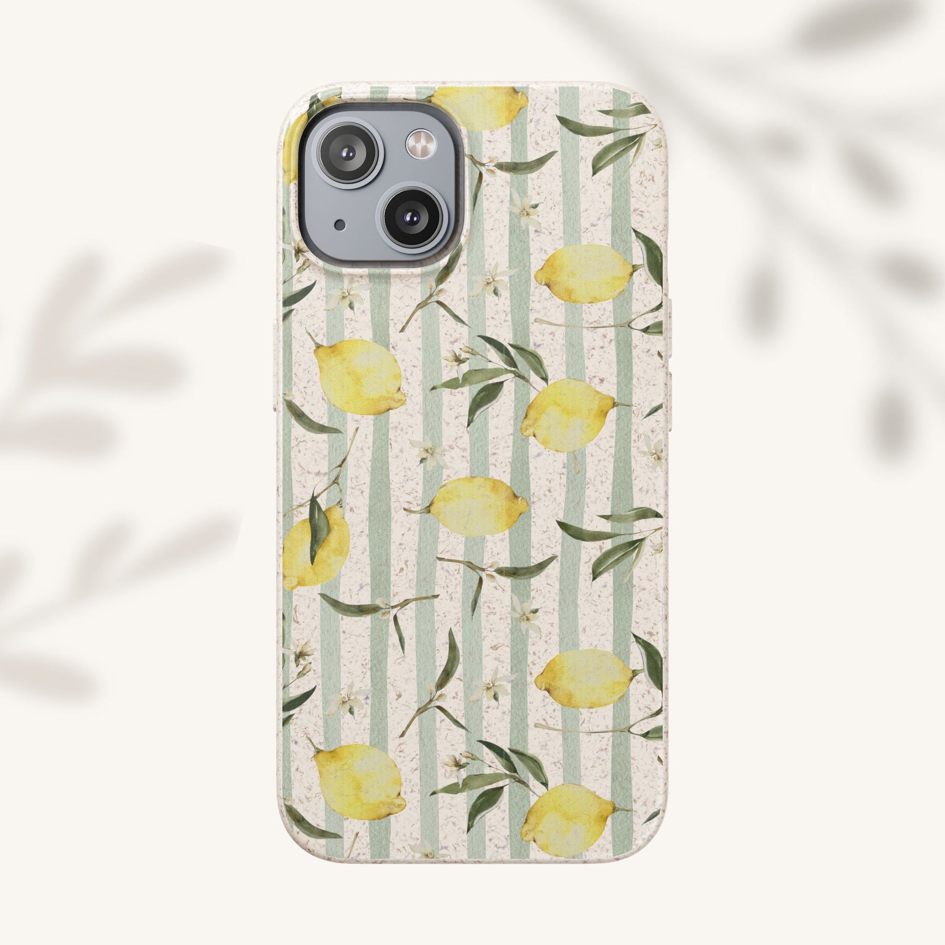 Plant based, biodegradable phone case - When life gives you lemons - The Peony Haus