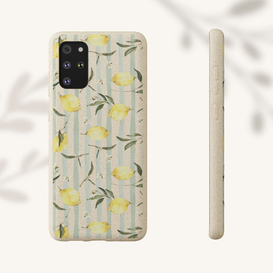 Plant based, biodegradable phone case - When life gives you lemons - The Peony Haus