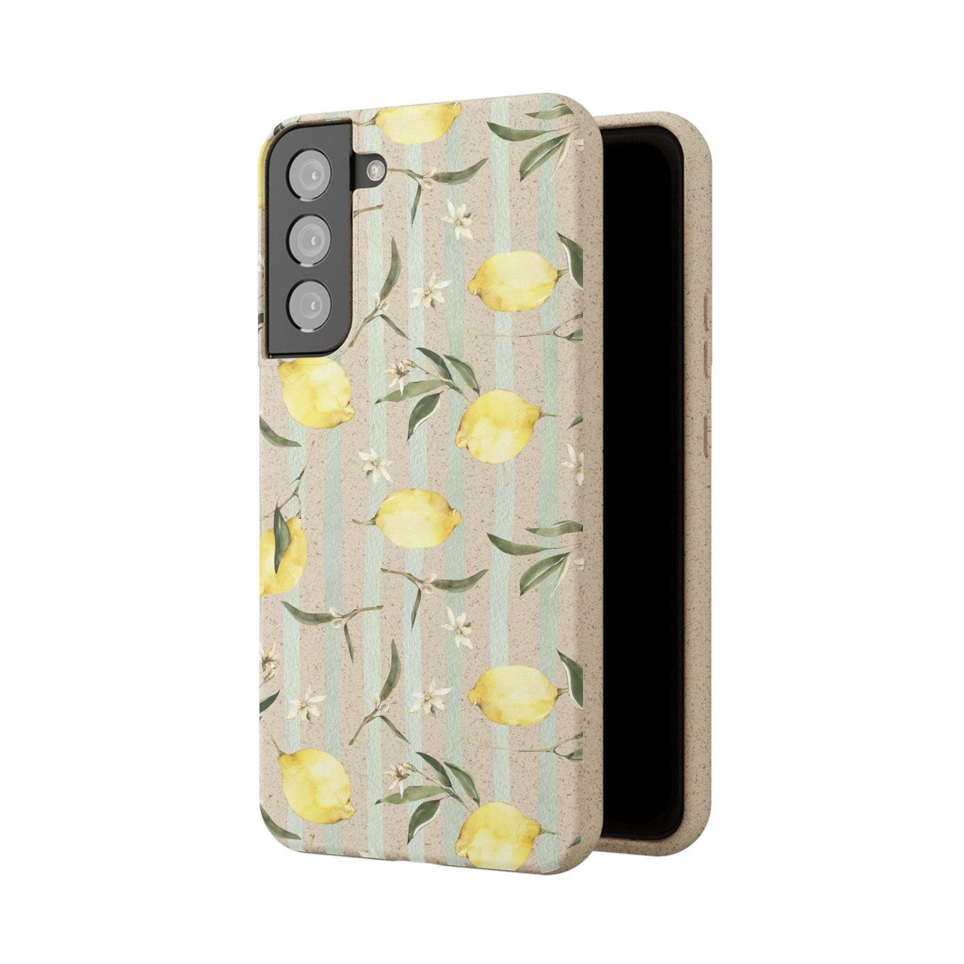 Plant based, biodegradable phone case - When life gives you lemons - The Peony Haus