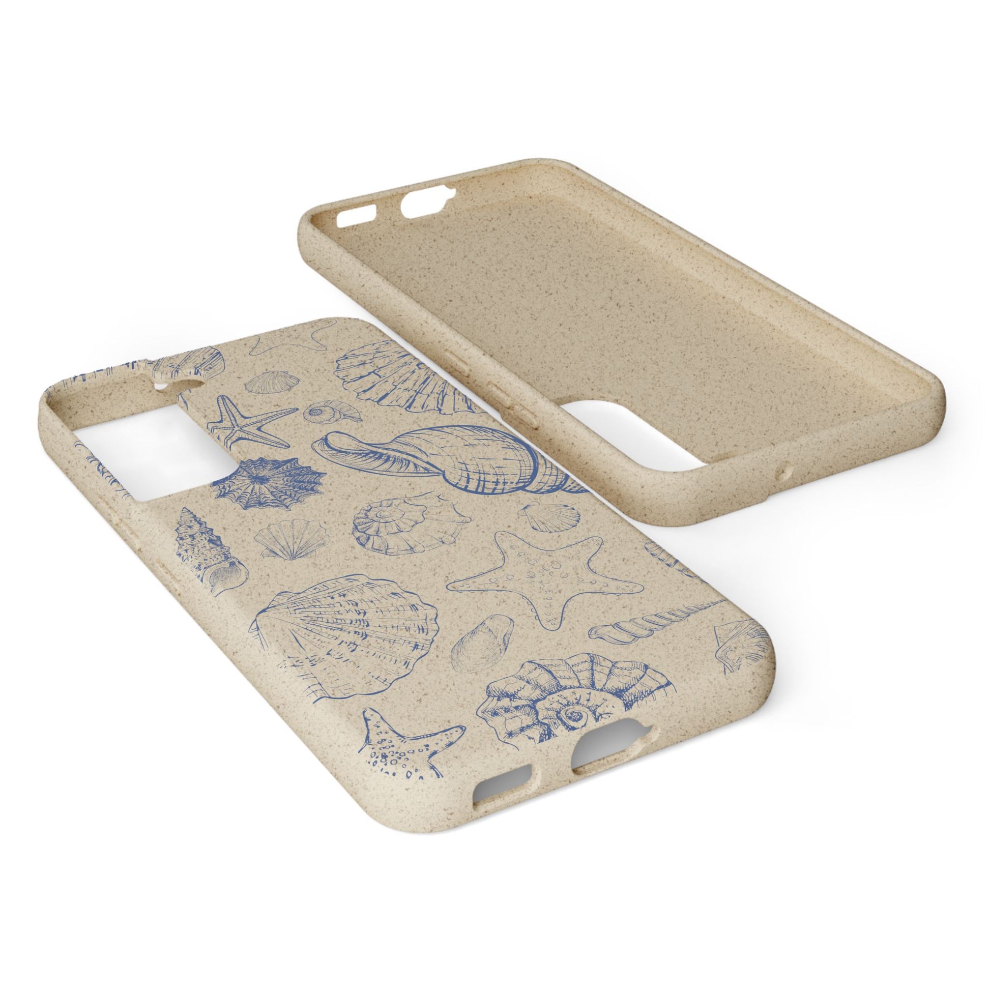Eco-Friendly Phone Case, Plant based, Biodegradable Case, Shell Design for beach lovers - The Peony Haus