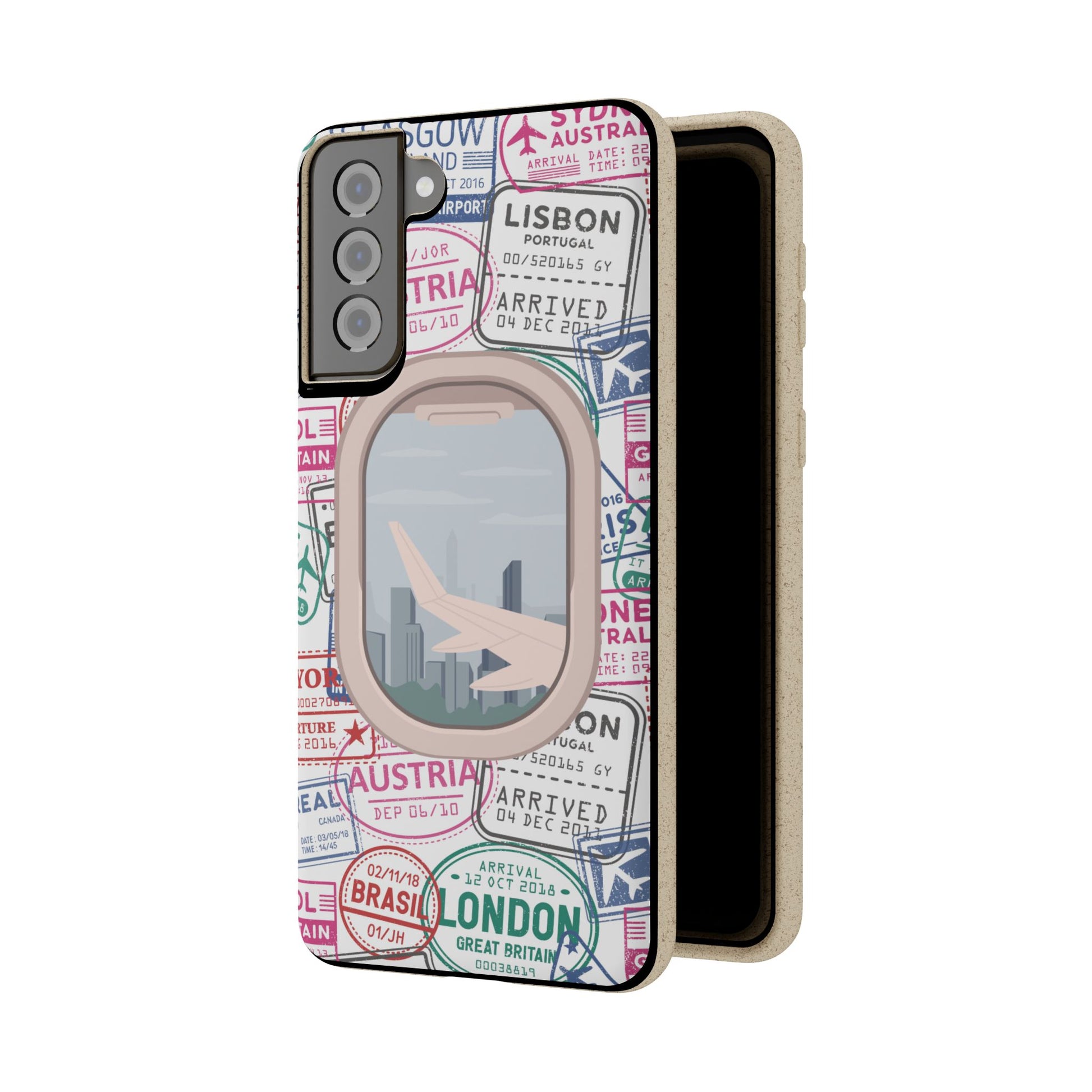Plant-based, biodegradable phone case - Jet Setter - The Peony Haus