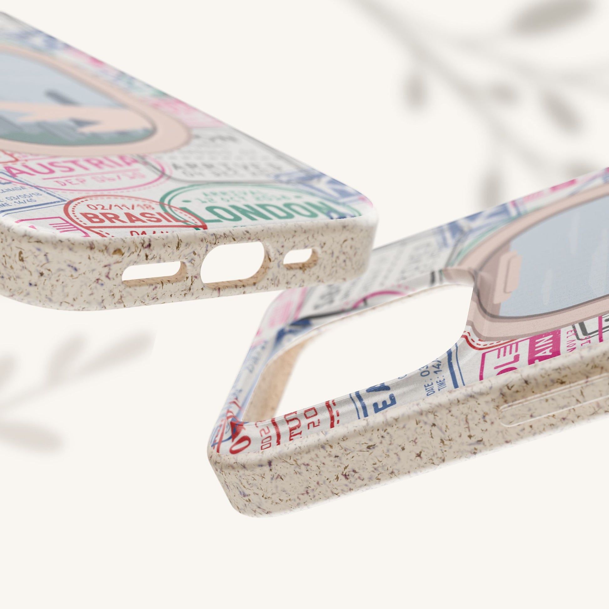 Plant-based, biodegradable phone case - Jet Setter - The Peony Haus