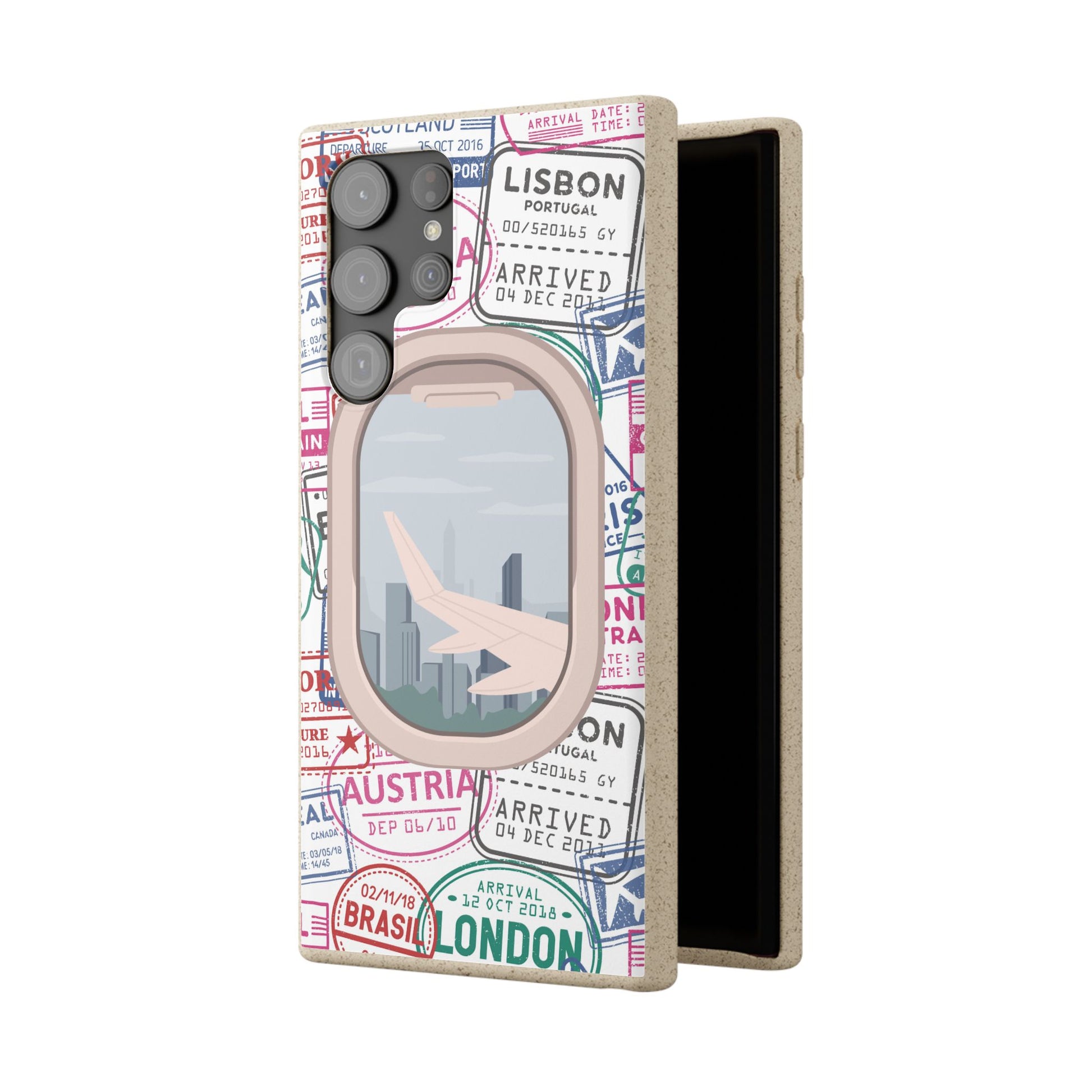 Plant-based, biodegradable phone case - Jet Setter - The Peony Haus