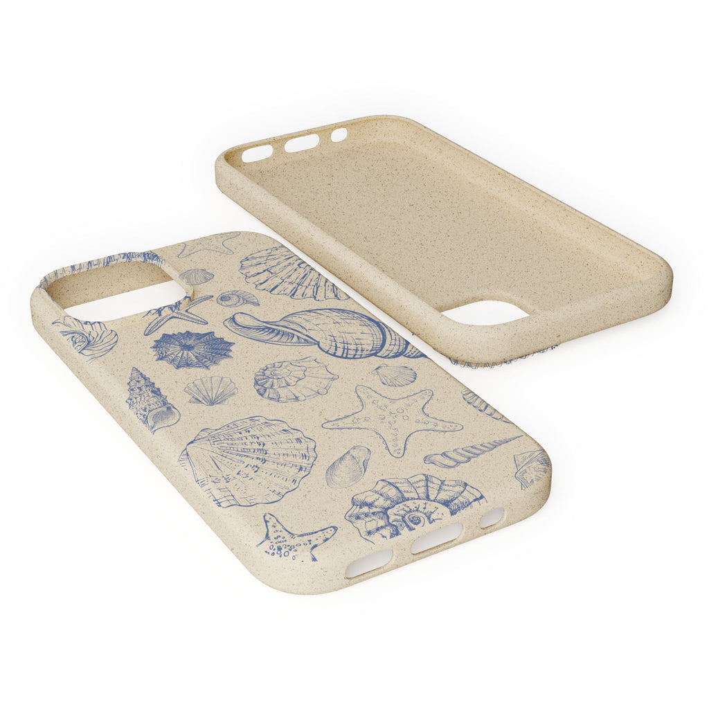 Eco-Friendly Phone Case, Plant based, Biodegradable Case, Shell Design for beach lovers