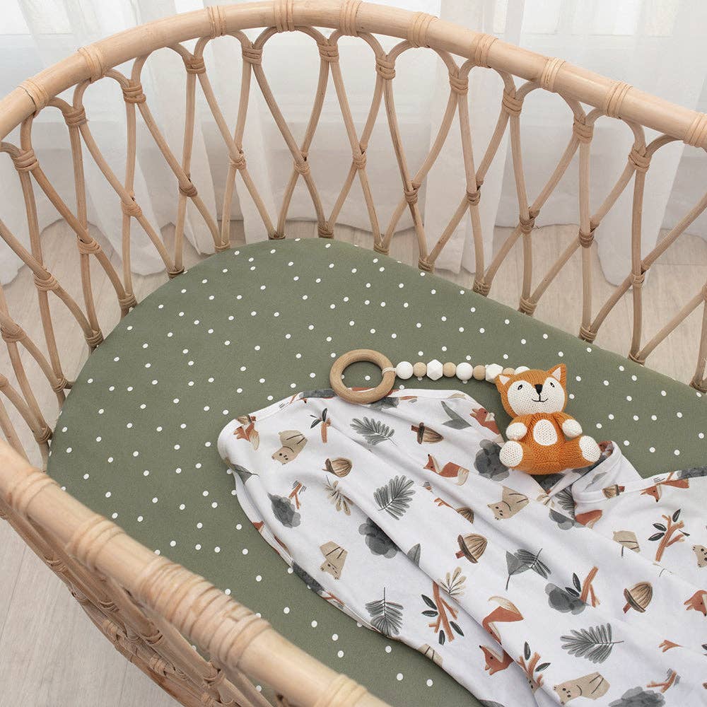 Living Textiles - 2PK 100% Premium Baby Cotton Jersey Swaddle | Forest Retreat