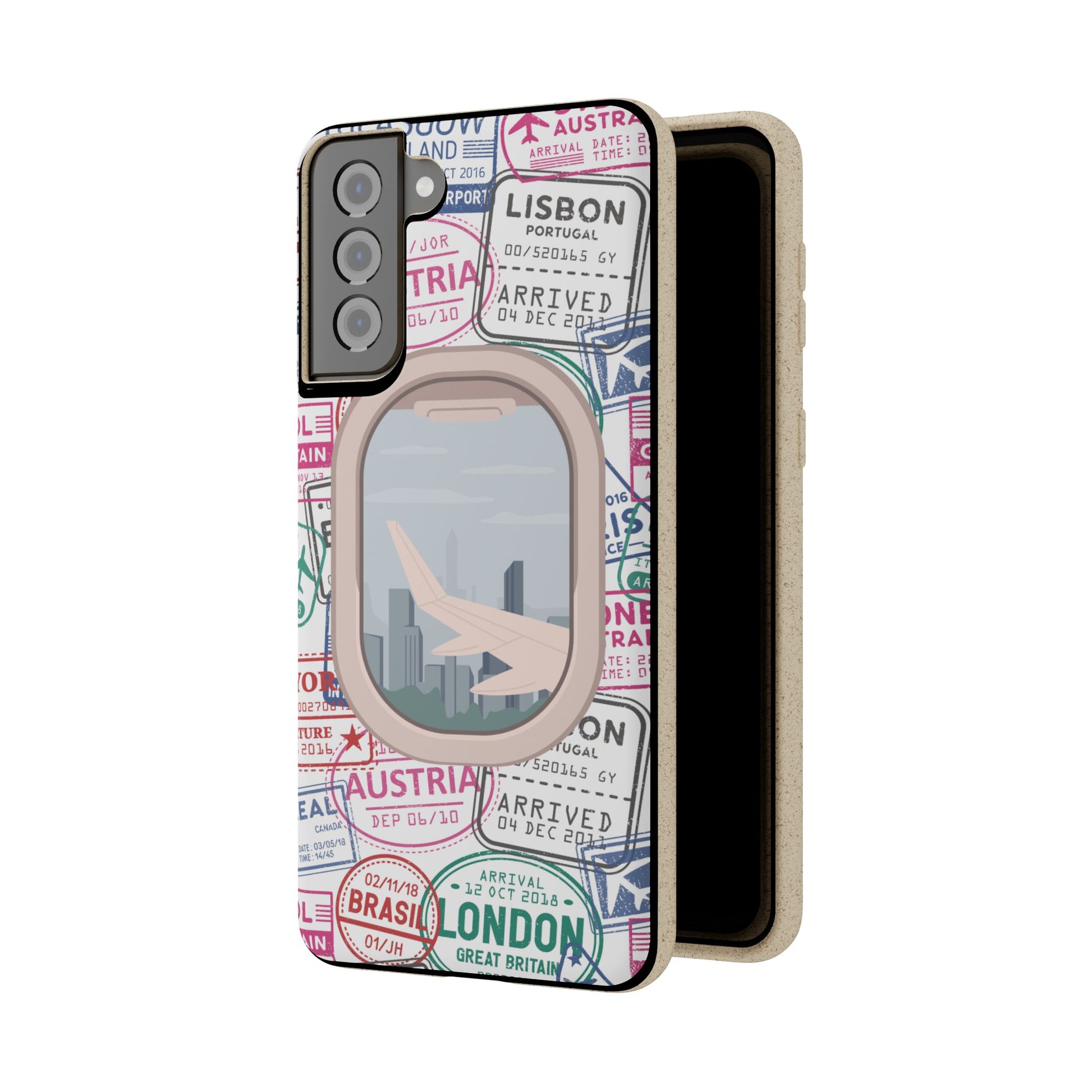 Plant-based, biodegradable phone case - Jet Setter - The Peony Haus