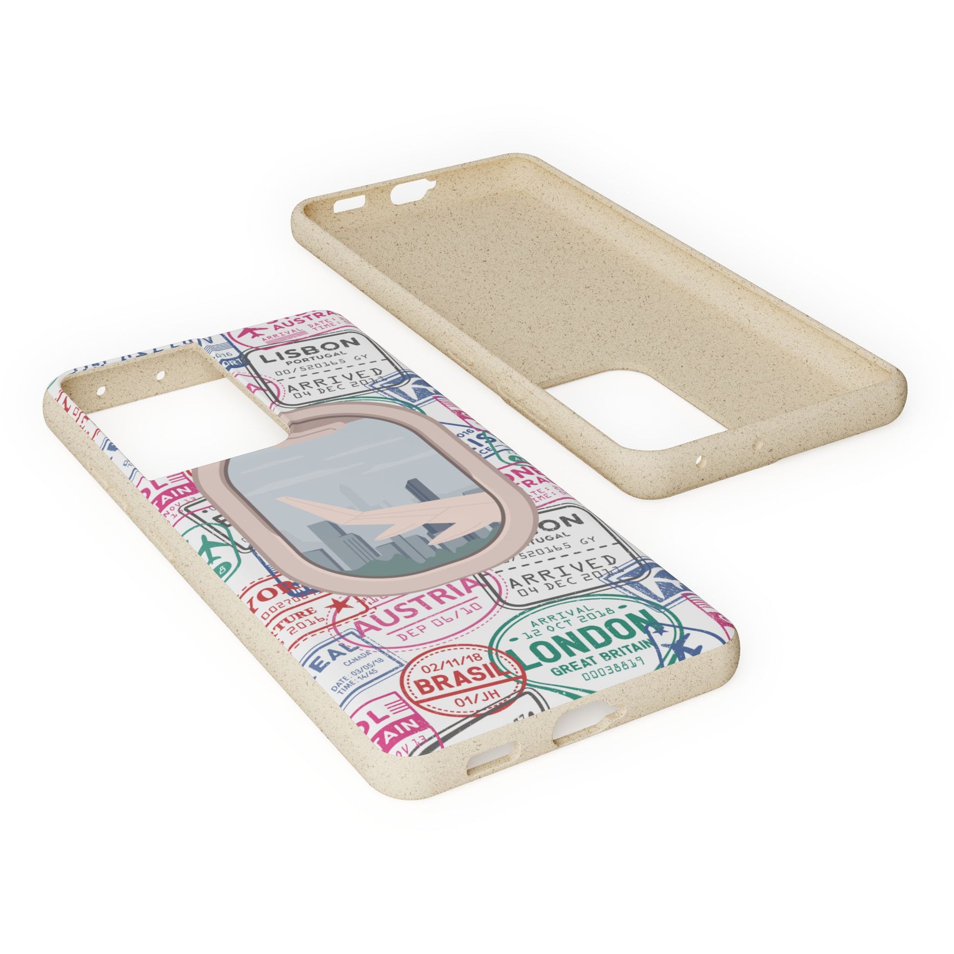 Plant-based, biodegradable phone case - Jet Setter - The Peony Haus