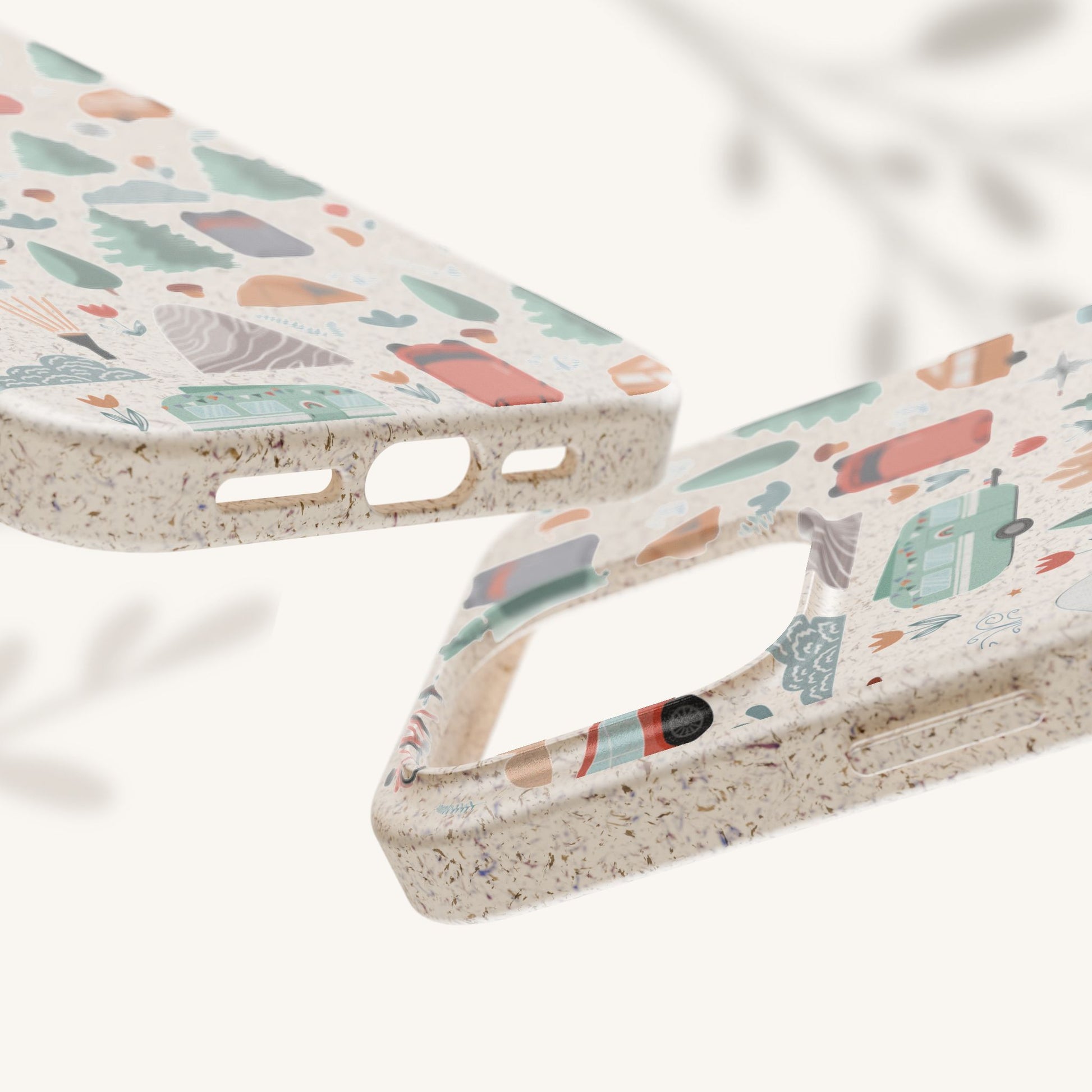 Plant based, biodegradable phone cover - Happy Camper - The Peony Haus