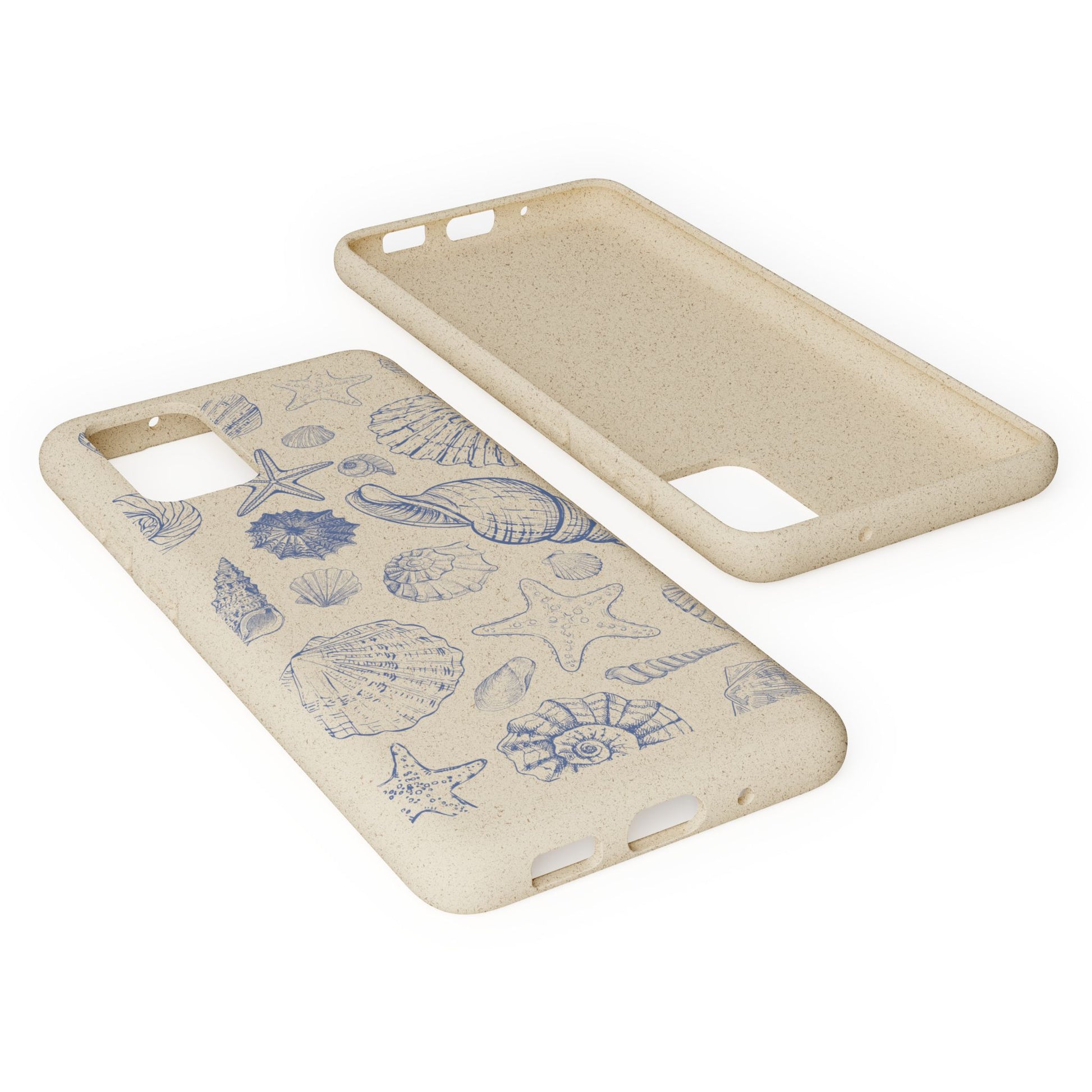 Eco-Friendly Phone Case, Plant based, Biodegradable Case, Shell Design for beach lovers - The Peony Haus