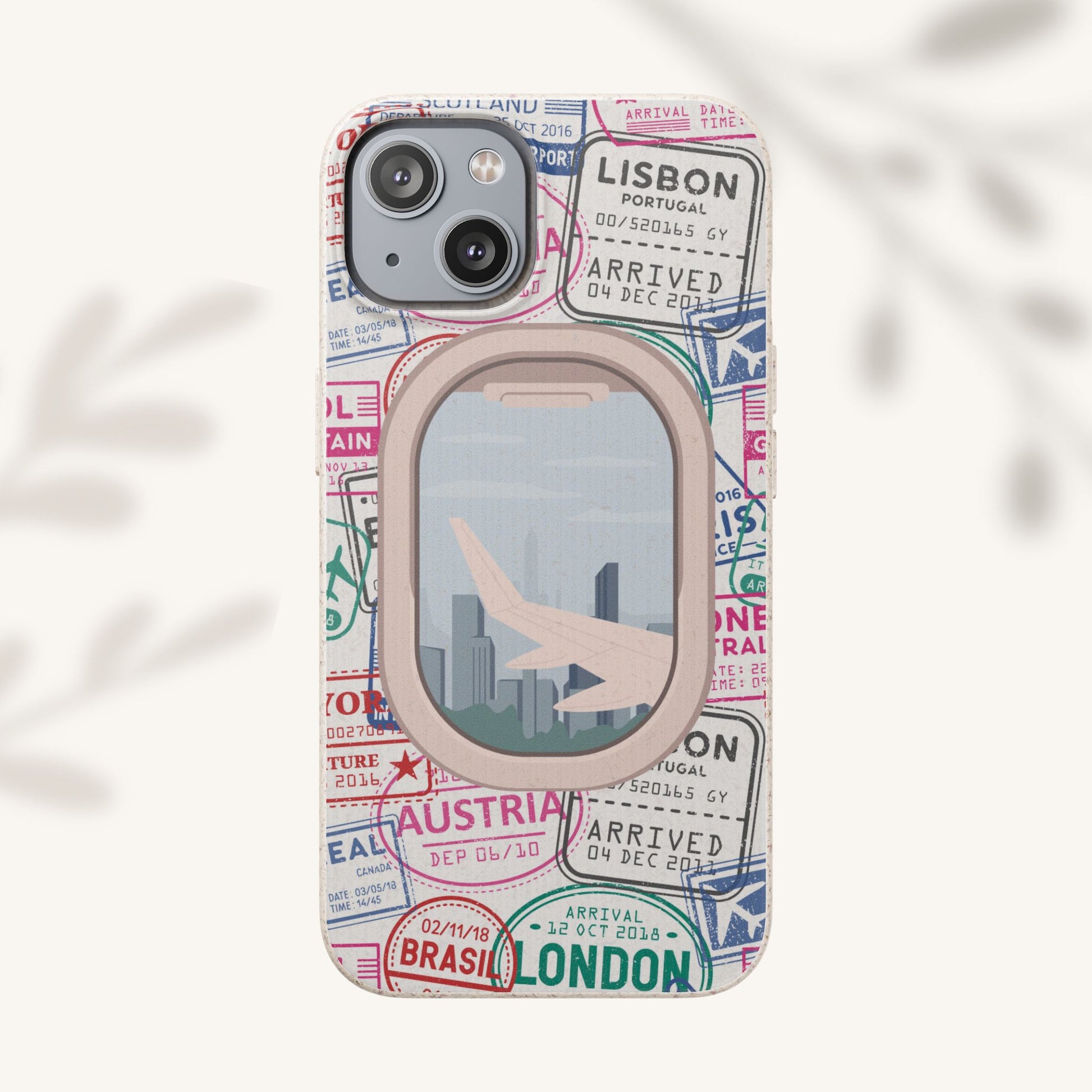 Plant-based, biodegradable phone case - Jet Setter - The Peony Haus