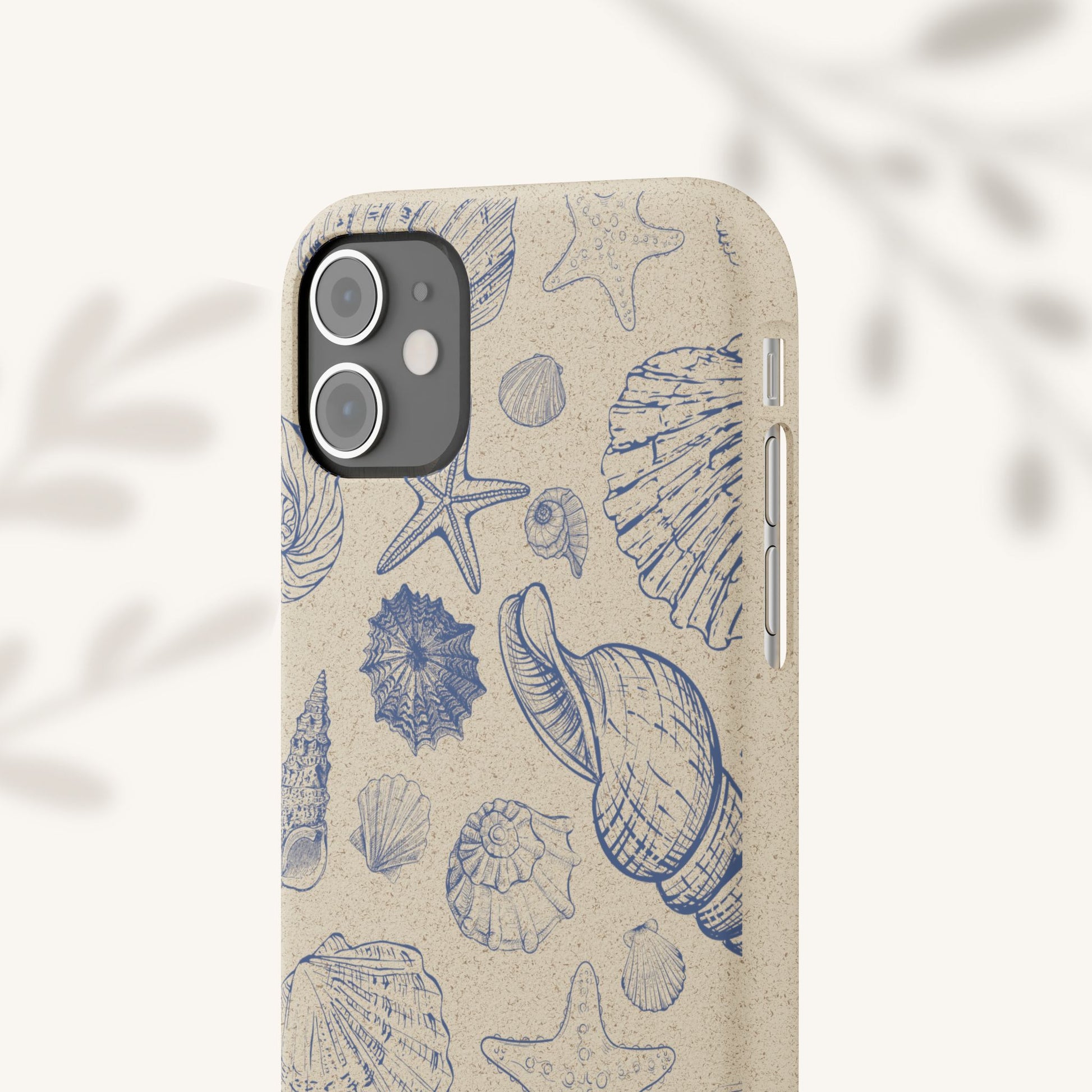 Eco-Friendly Phone Case, Plant based, Biodegradable Case, Shell Design for beach lovers - The Peony Haus