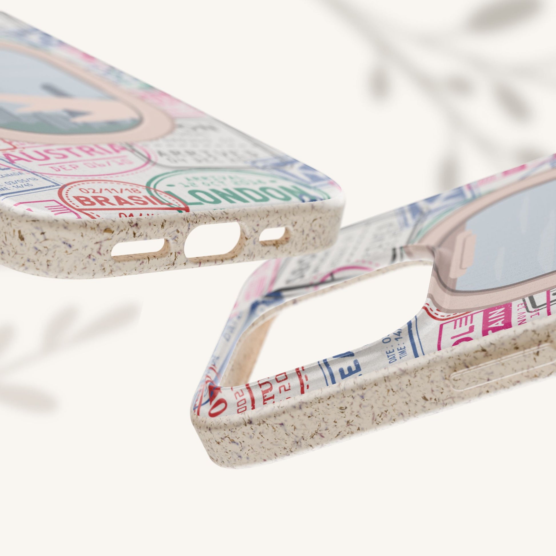 Plant-based, biodegradable phone case - Jet Setter - The Peony Haus