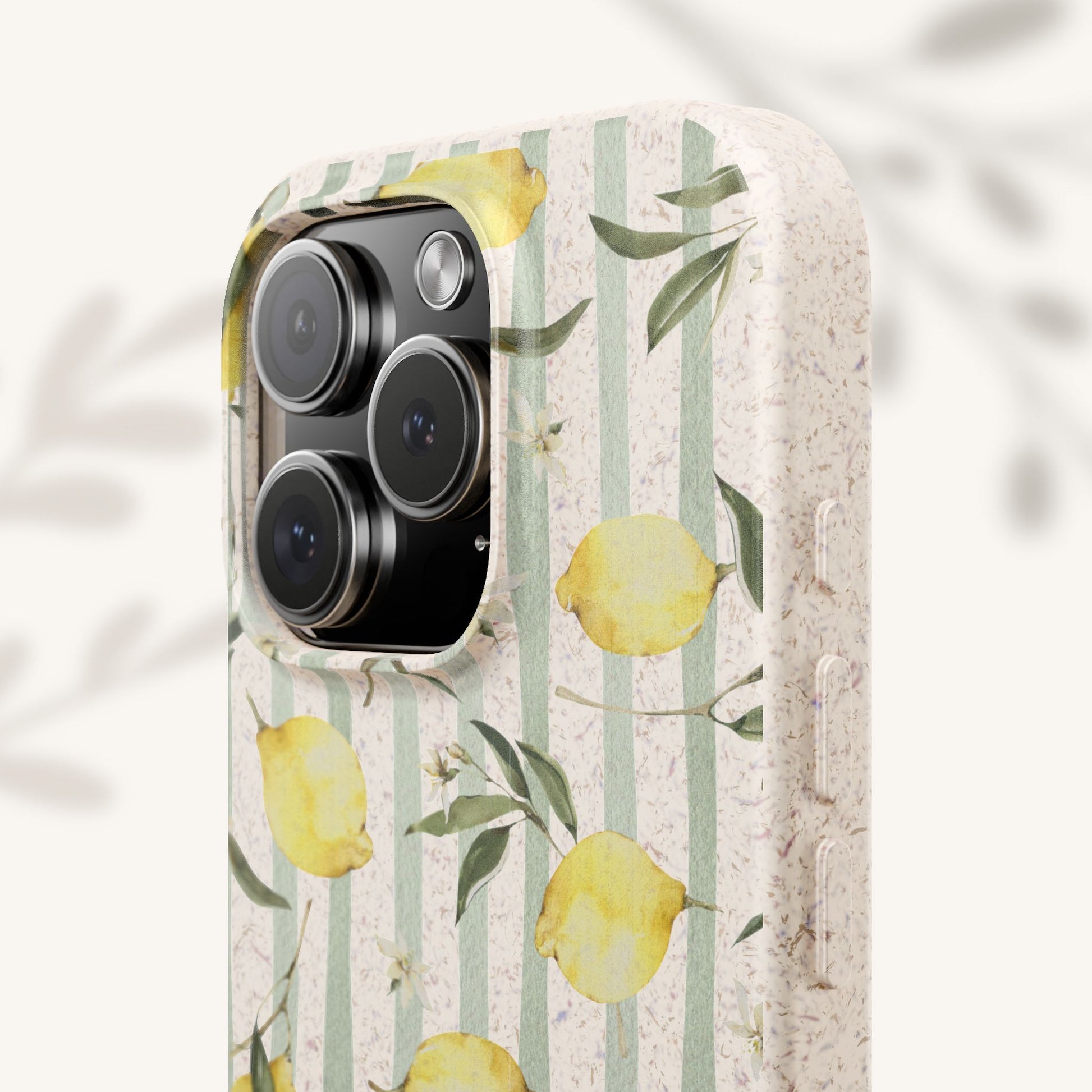 Plant based, biodegradable phone case - When life gives you lemons - The Peony Haus
