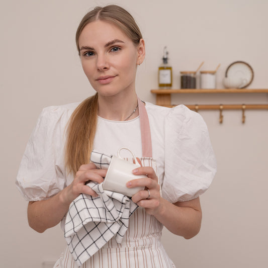 Stripe & Check Kitchen Towel Set - The Peony Haus