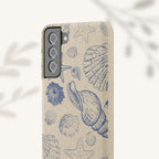 Eco-Friendly Phone Case, Plant based, Biodegradable Case, Shell Design for beach lovers