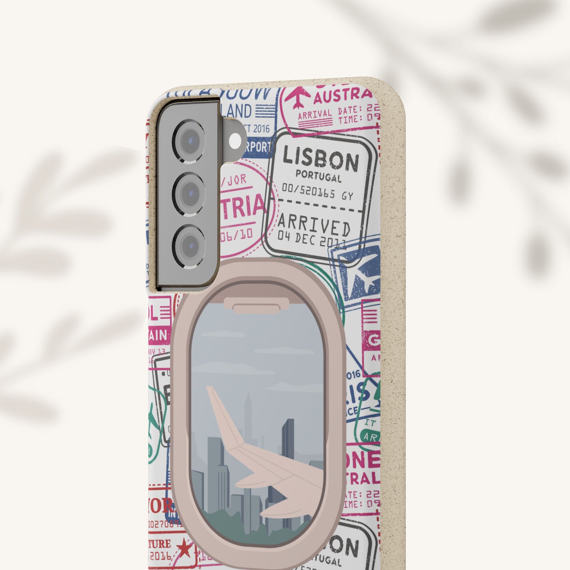 Plant-based, biodegradable phone case - Jet Setter - The Peony Haus