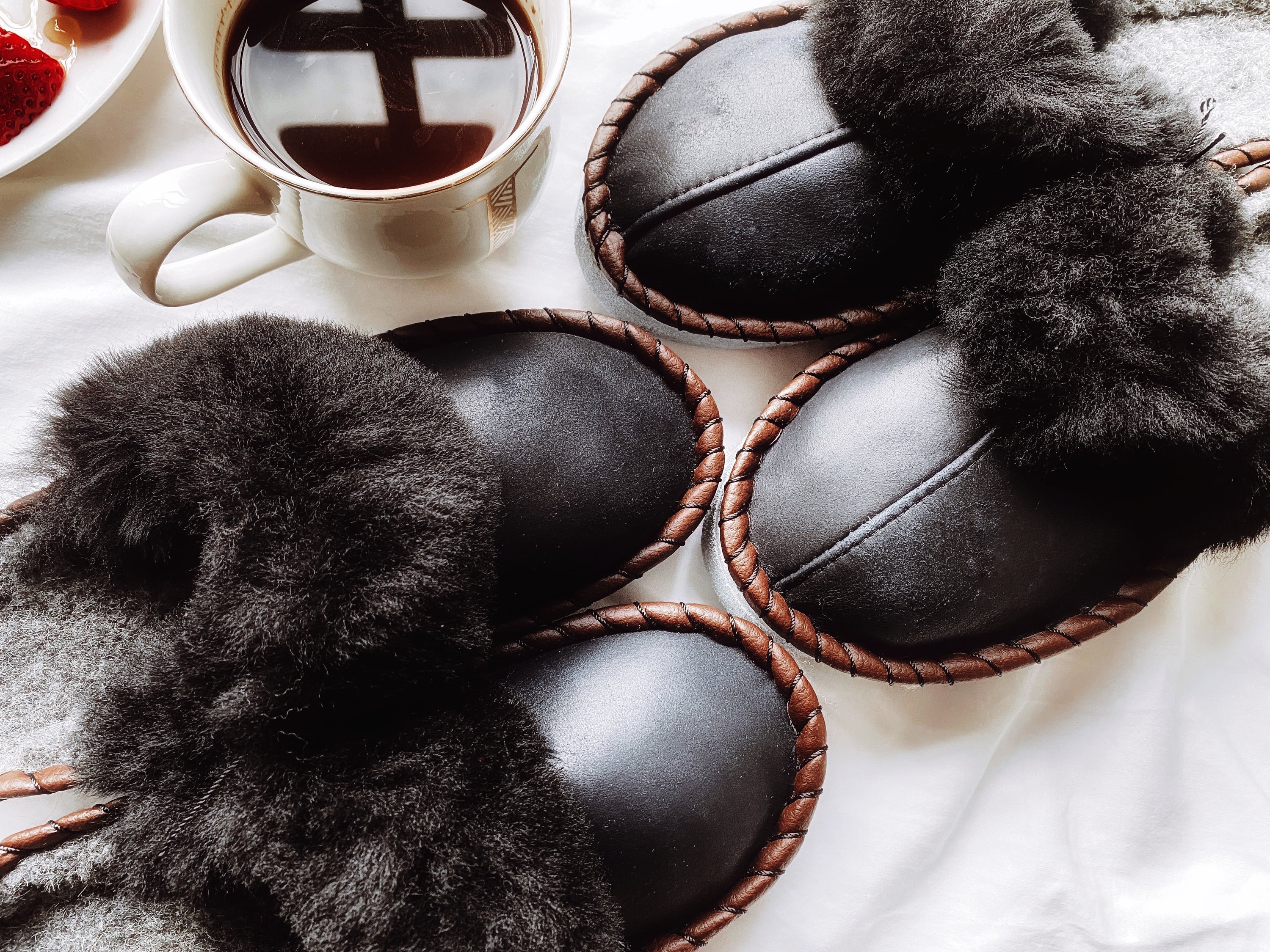 Onyx Black Slip Ons [Limited Edition]