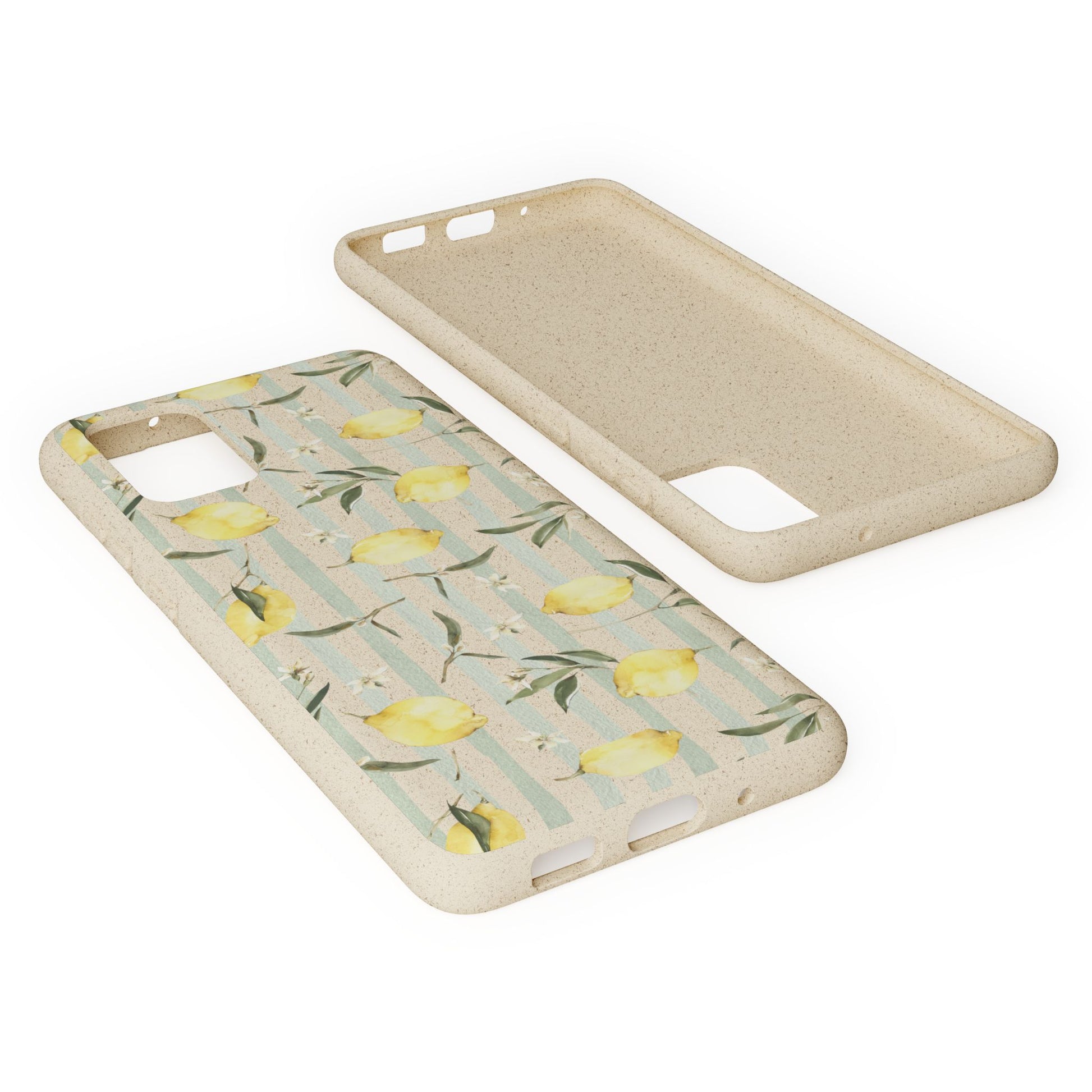 Plant based, biodegradable phone case - When life gives you lemons - The Peony Haus