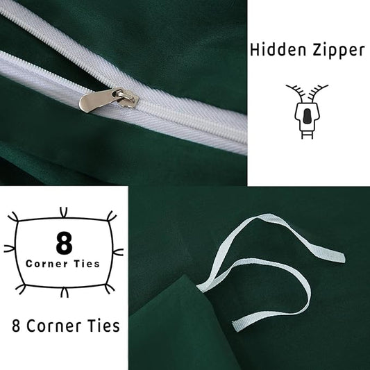 100% Organic Cotton Queen Duvet Cover - The Peony Haus