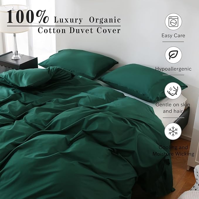 100% Organic Cotton Queen Duvet Cover