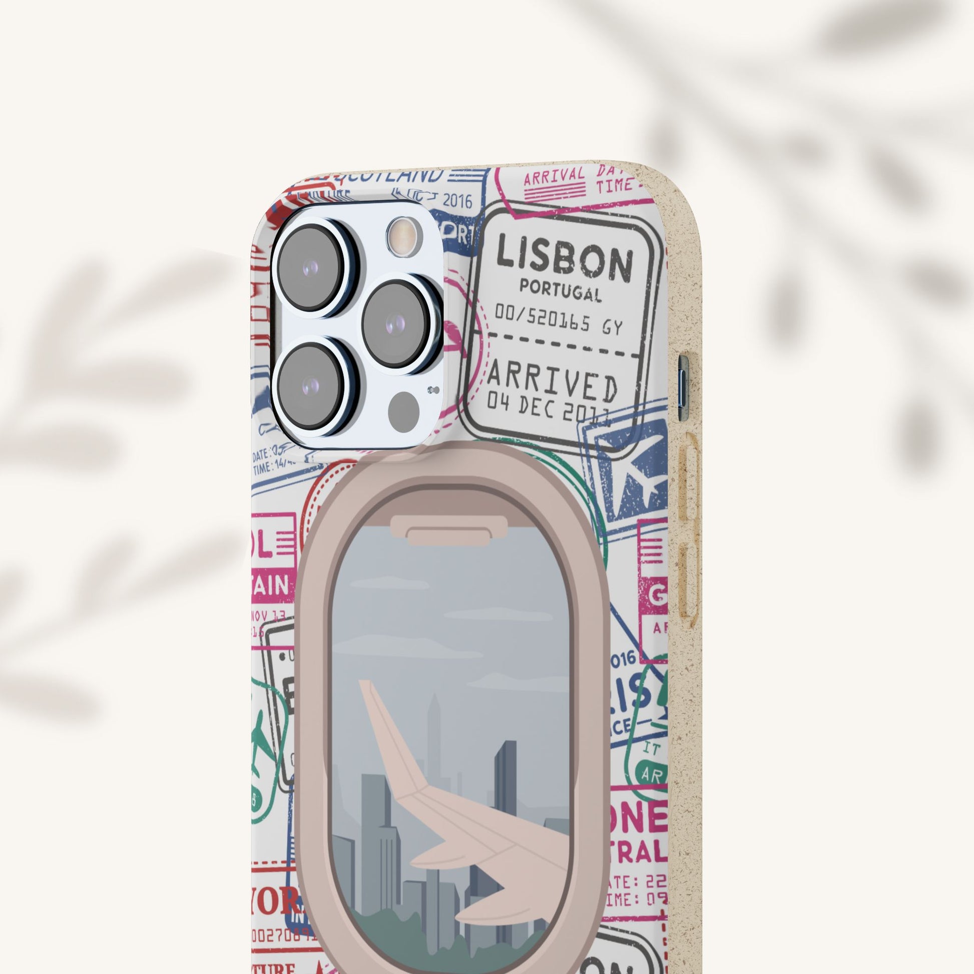 Plant-based, biodegradable phone case - Jet Setter - The Peony Haus