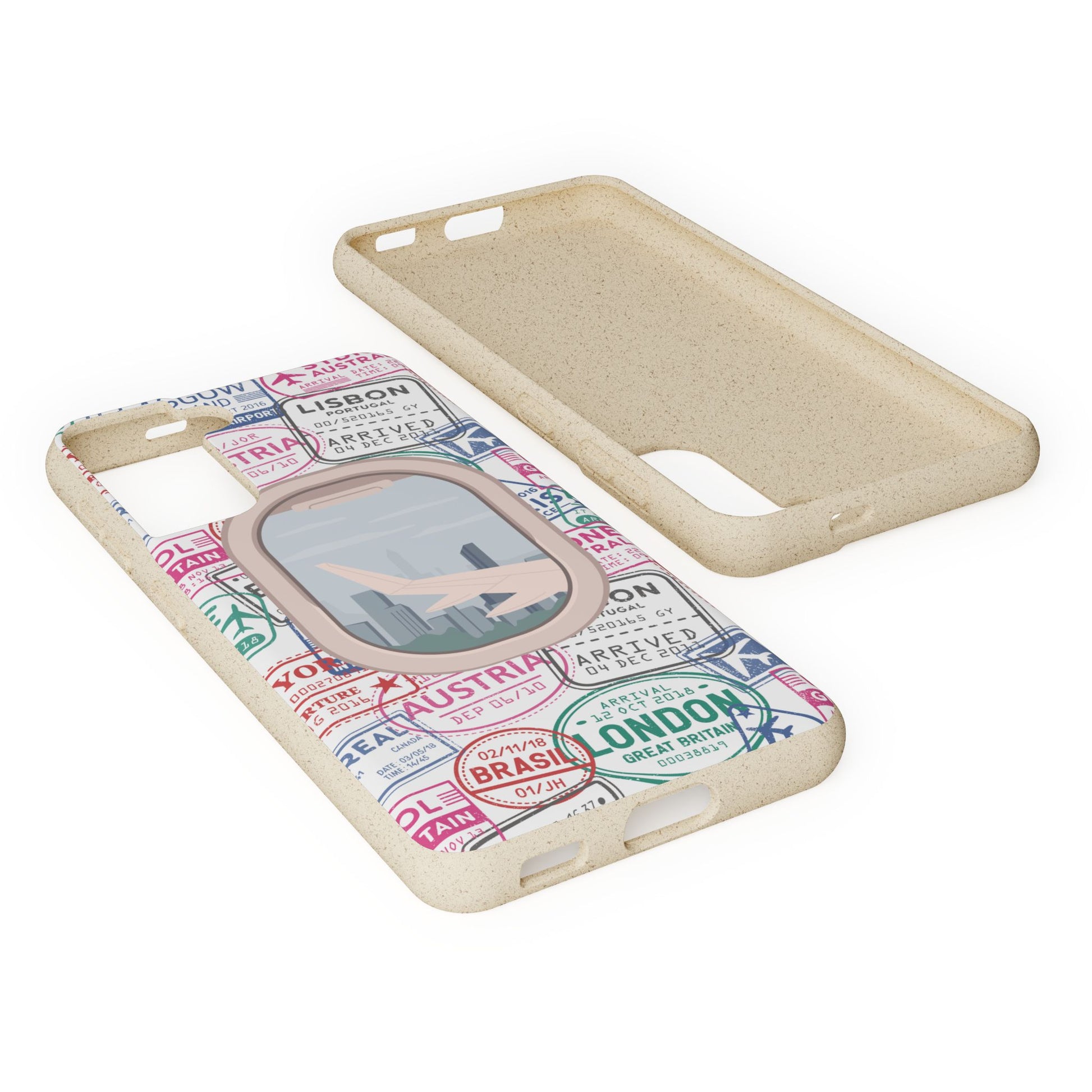Plant-based, biodegradable phone case - Jet Setter - The Peony Haus