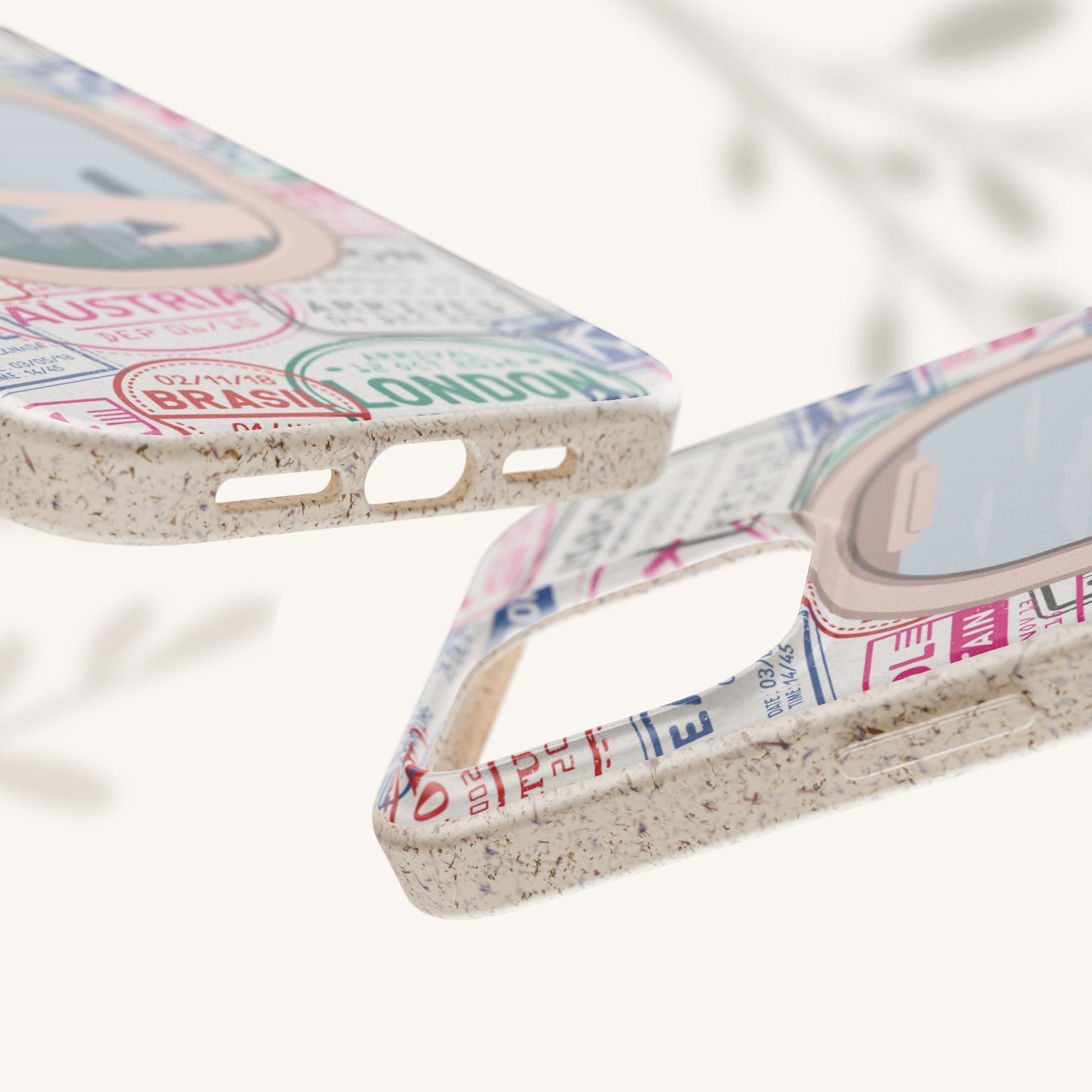 Plant-based, biodegradable phone case - Jet Setter - The Peony Haus