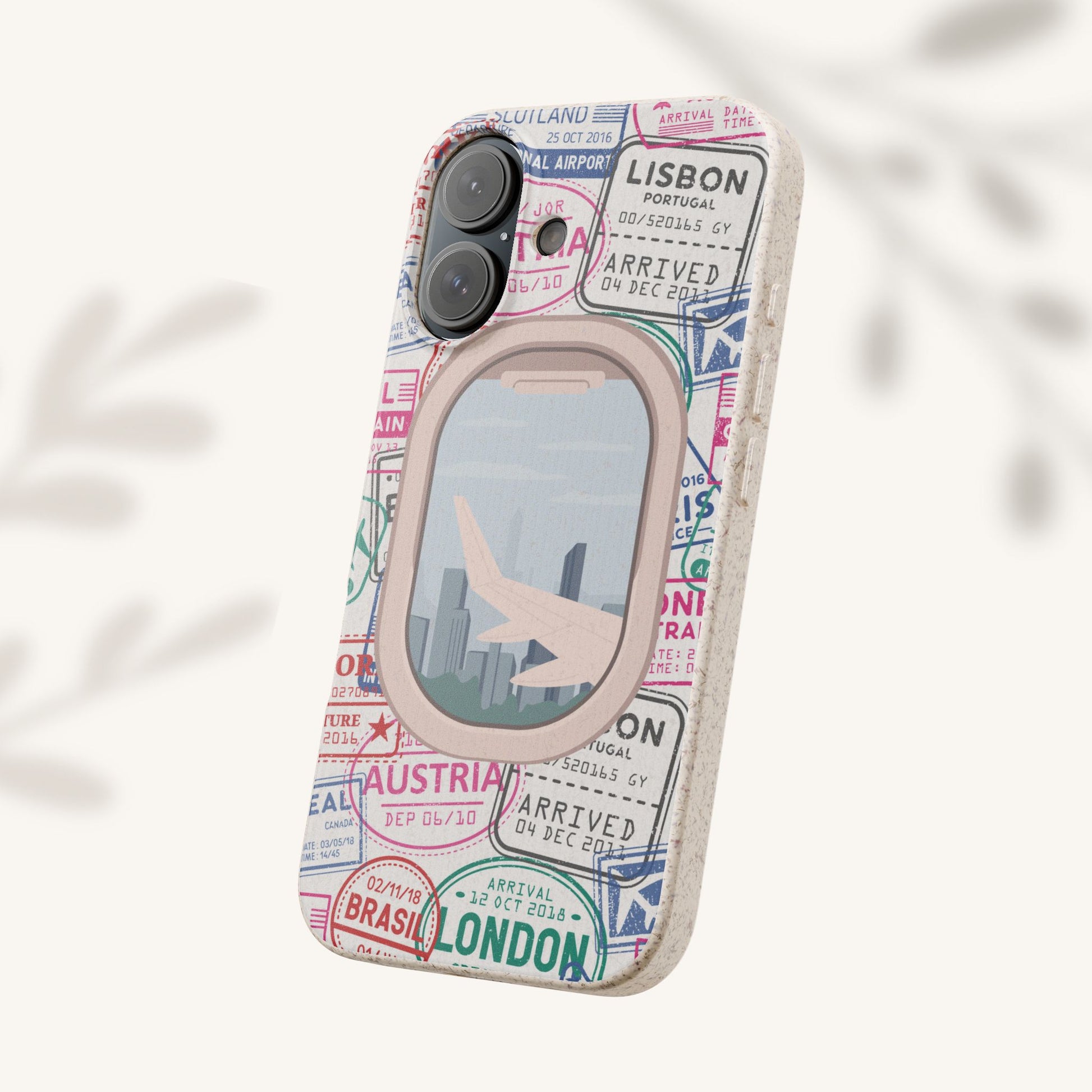 Plant-based, biodegradable phone case - Jet Setter - The Peony Haus