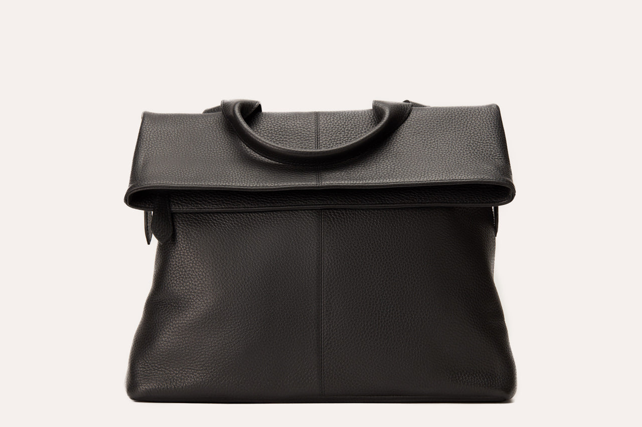 Fold N Go leather backpack