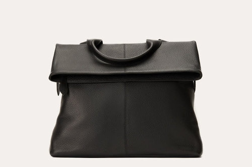 Fold N Go leather backpack