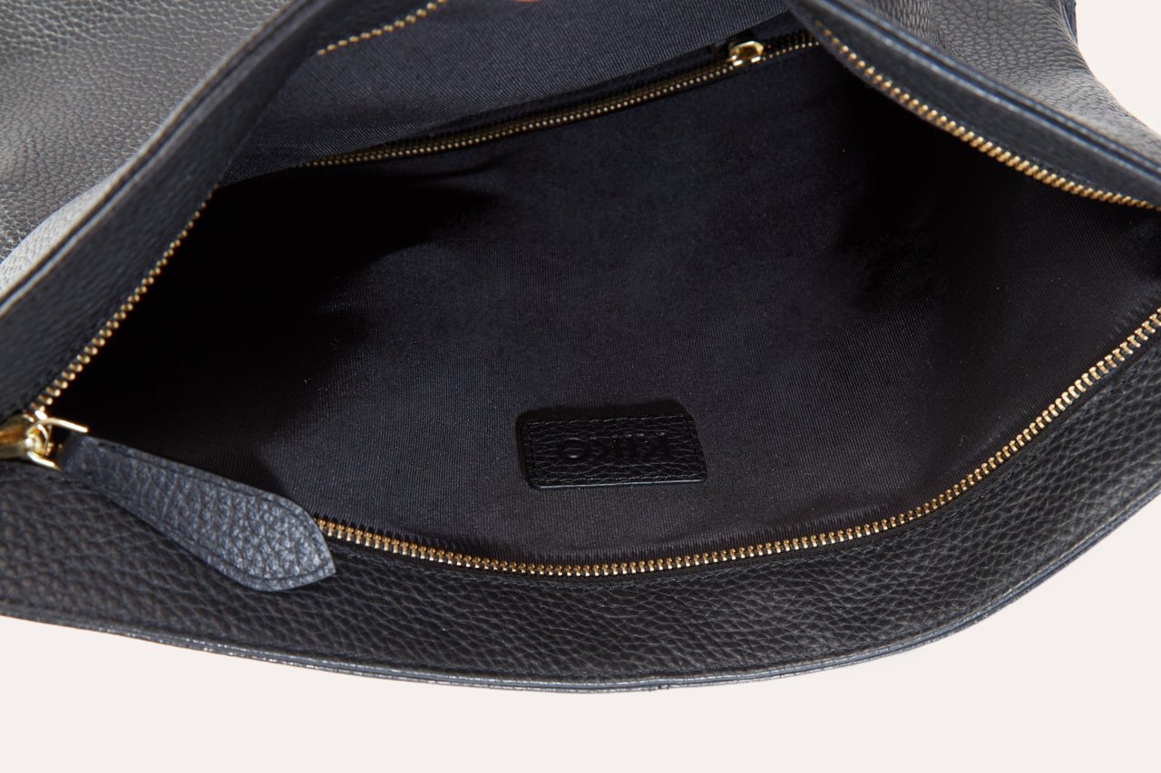 Fold N Go leather backpack
