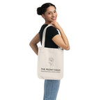 Elegant Organic Canvas Tote Bag for Eco-Friendly Living - by The Peony Haus