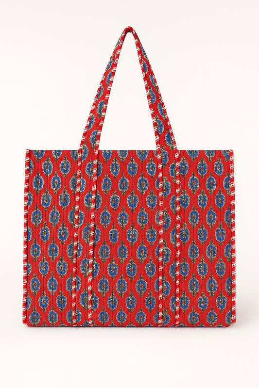 Rouge Paisley Tote