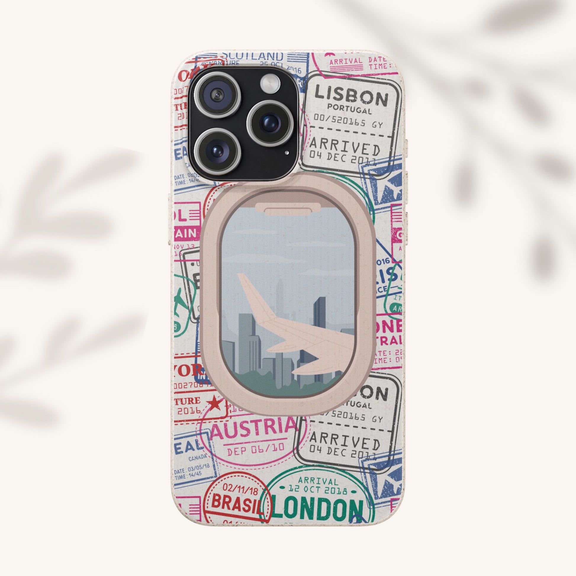 Plant-based, biodegradable phone case - Jet Setter - The Peony Haus