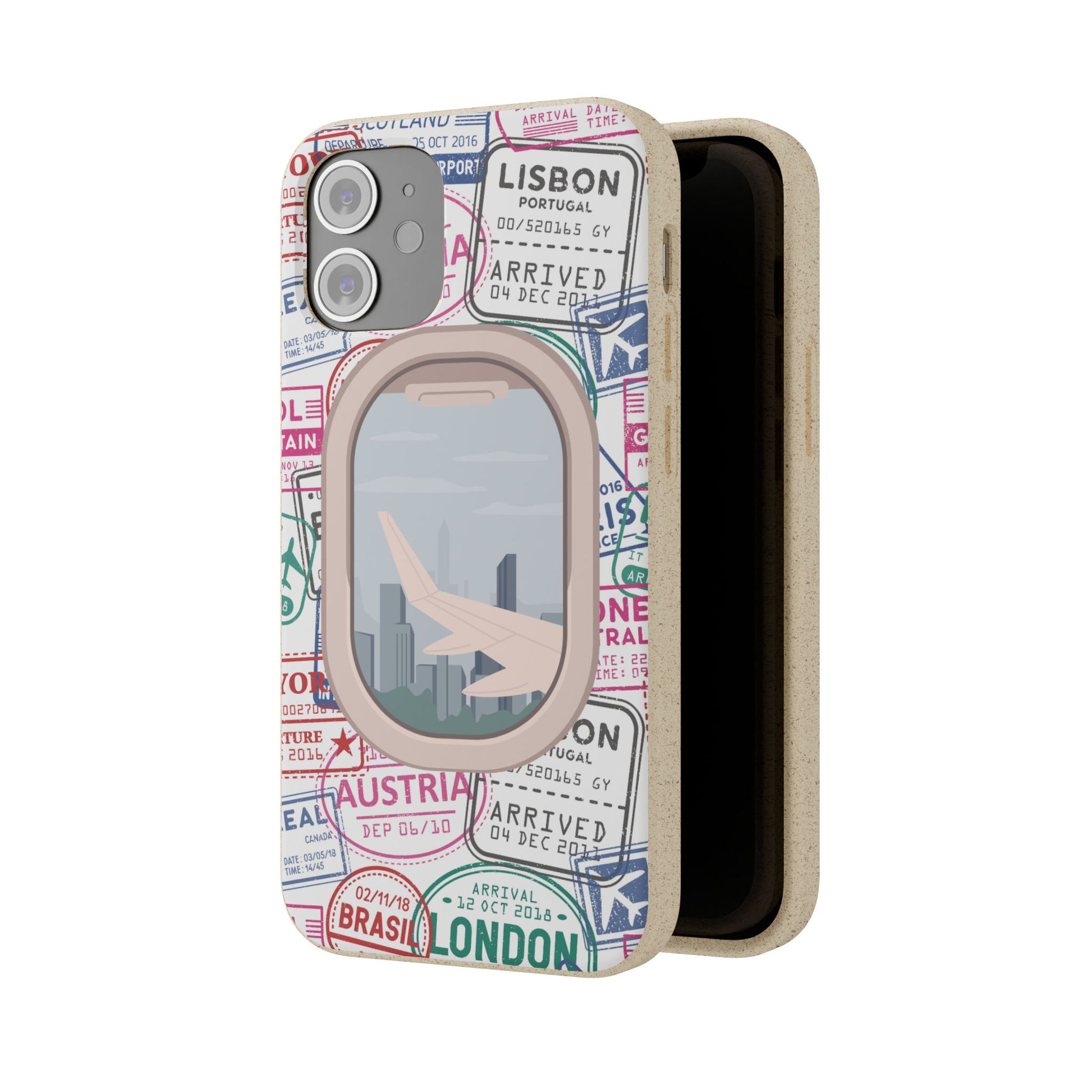 Plant-based, biodegradable phone case - Jet Setter - The Peony Haus