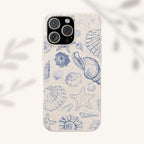 Eco-Friendly Phone Case, Plant based, Biodegradable Case, Shell Design for beach lovers