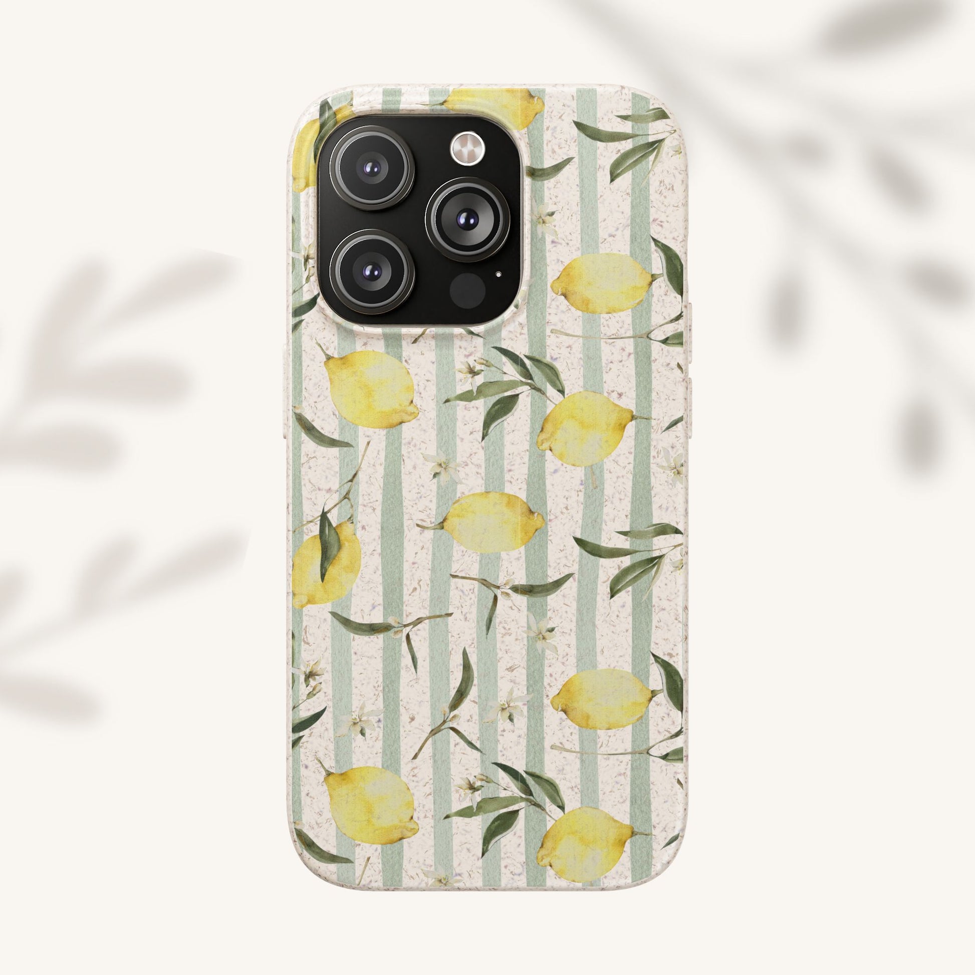 Plant based, biodegradable phone case - When life gives you lemons - The Peony Haus