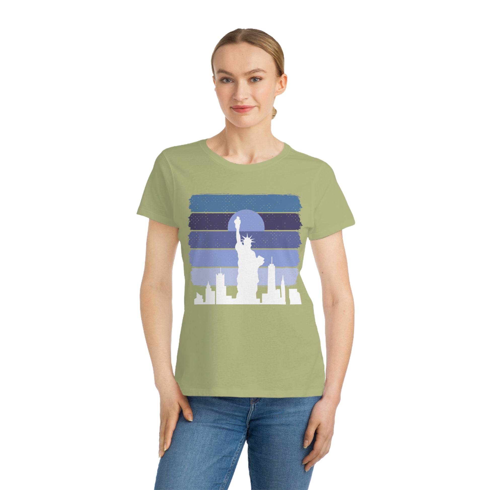 Liberty Skyline T-Shirt - Eco-Friendly Women's Tee - The Peony Haus
