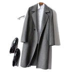 Long Cashmere Trench Coat - The Peony Haus