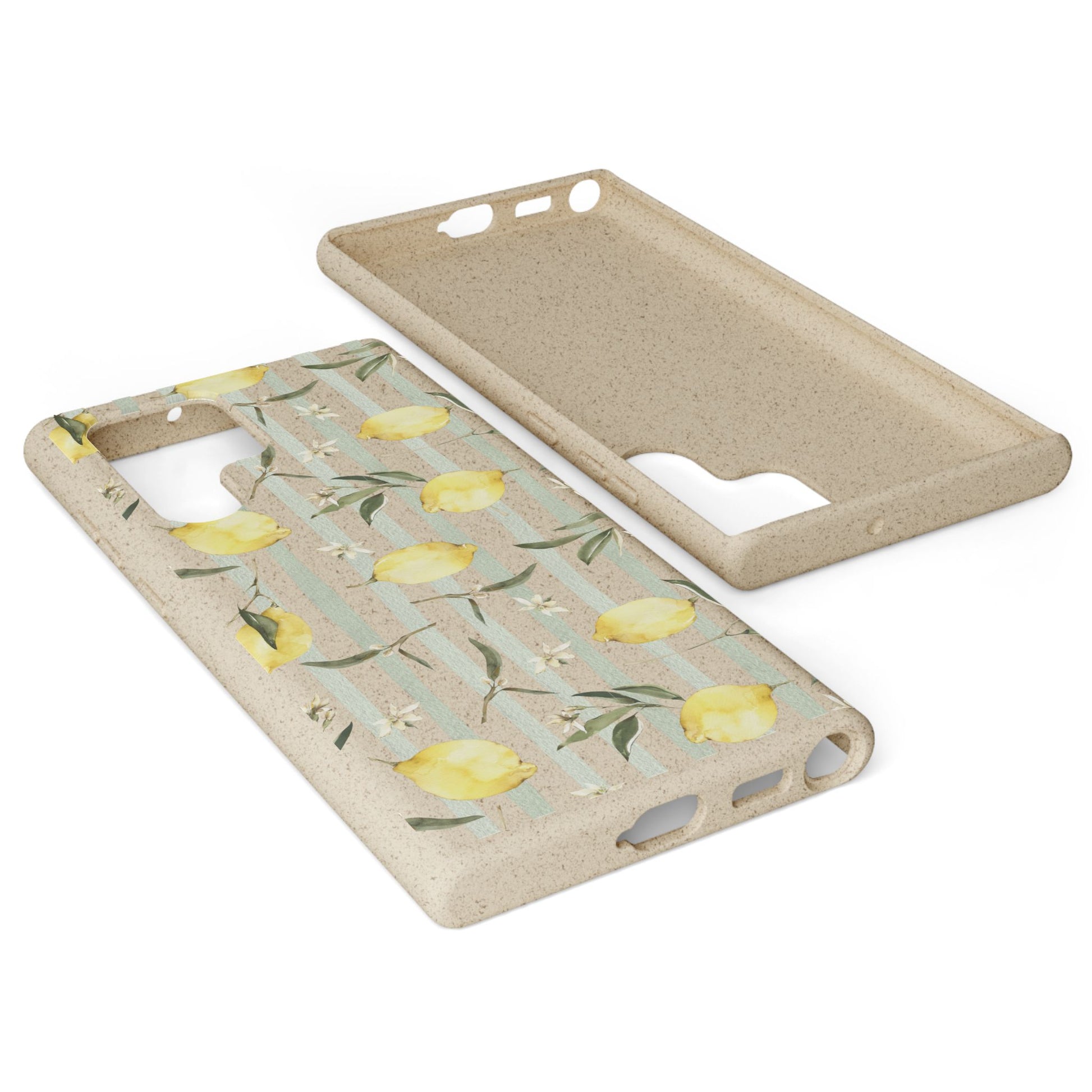 Plant based, biodegradable phone case - When life gives you lemons - The Peony Haus