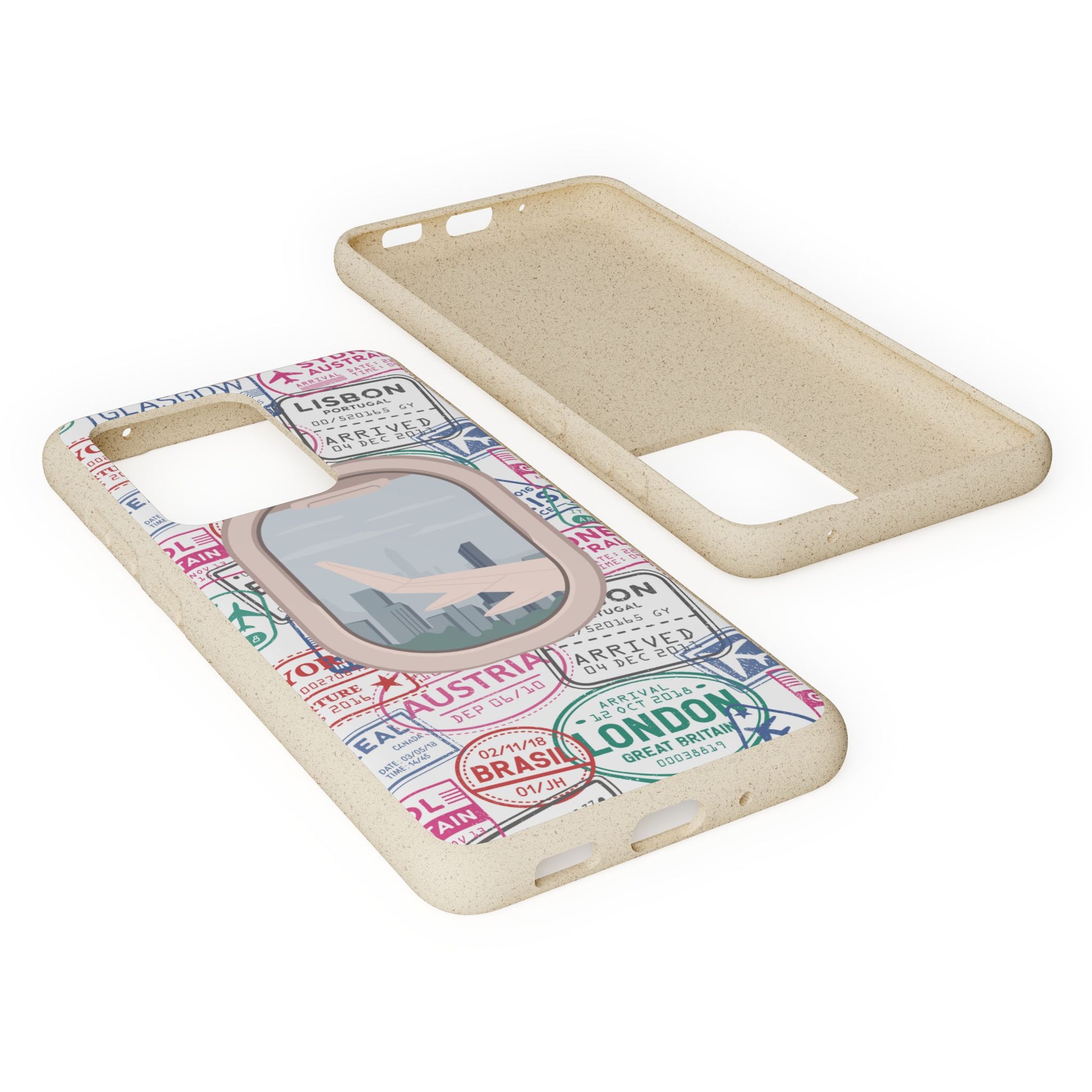 Plant-based, biodegradable phone case - Jet Setter - The Peony Haus