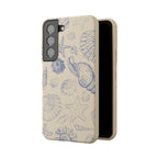 Eco-Friendly Phone Case, Plant based, Biodegradable Case, Shell Design for beach lovers
