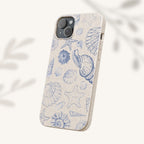 Eco-Friendly Phone Case, Plant based, Biodegradable Case, Shell Design for beach lovers