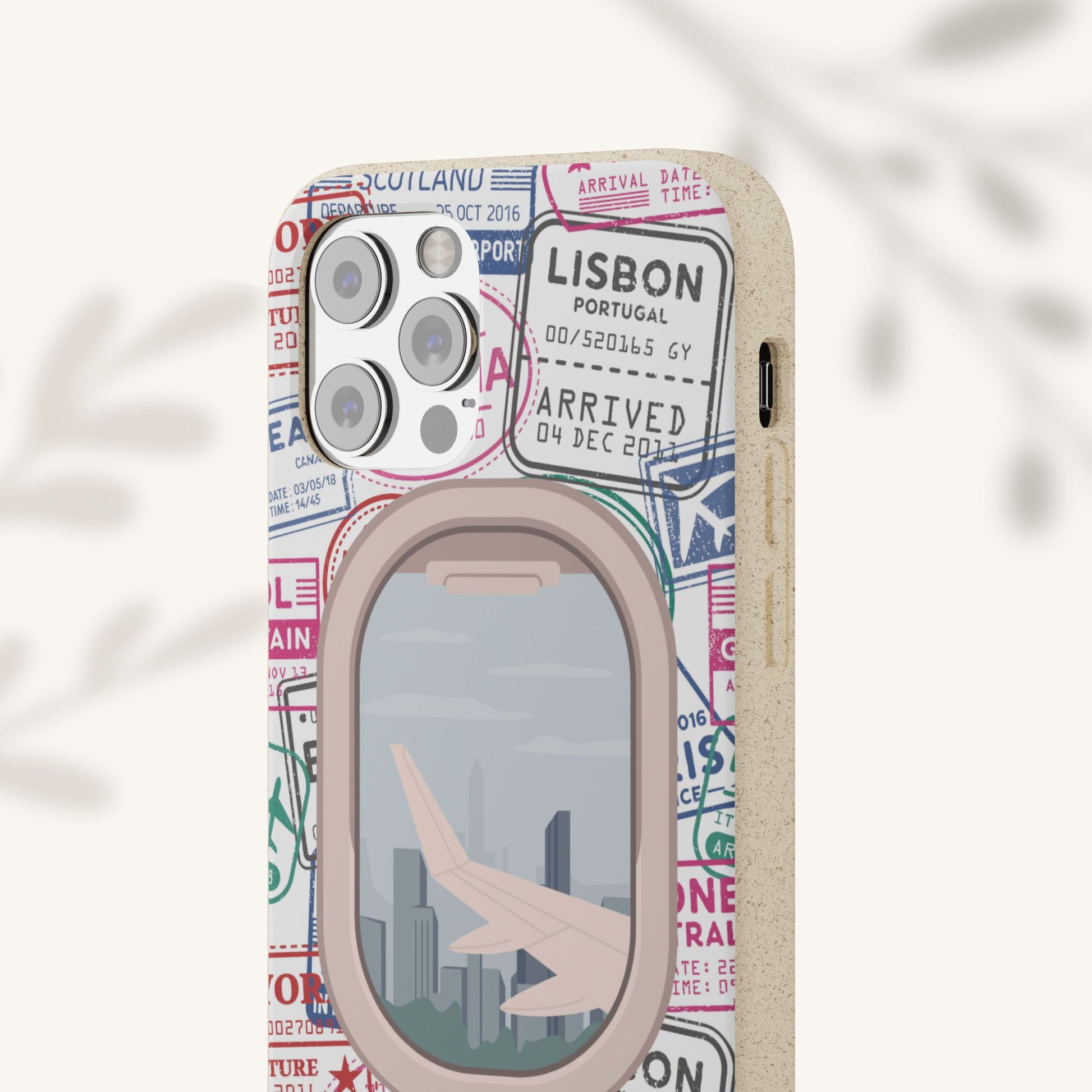 Plant-based, biodegradable phone case - Jet Setter - The Peony Haus
