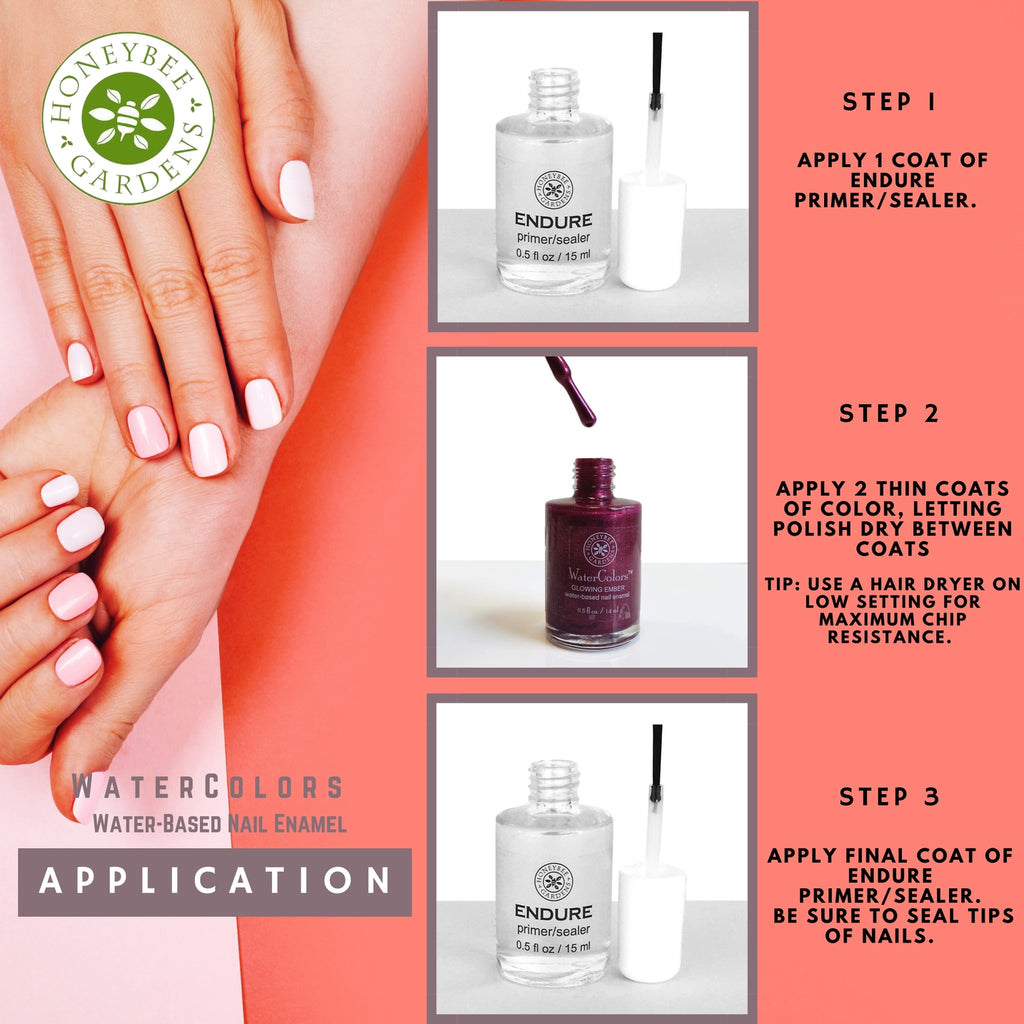 Honeybee Gardens Natural - Watercolors Nail Enamel