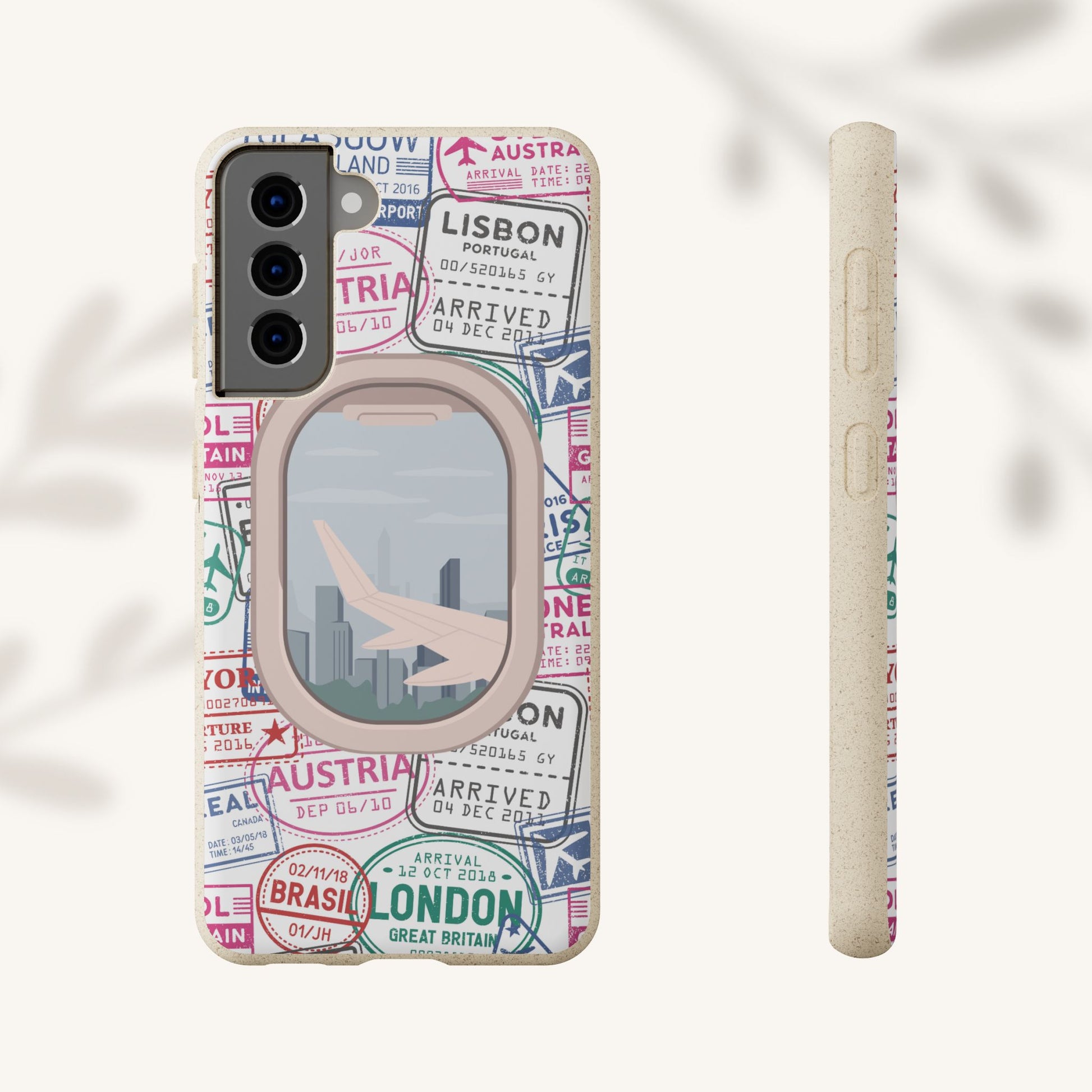 Plant-based, biodegradable phone case - Jet Setter - The Peony Haus