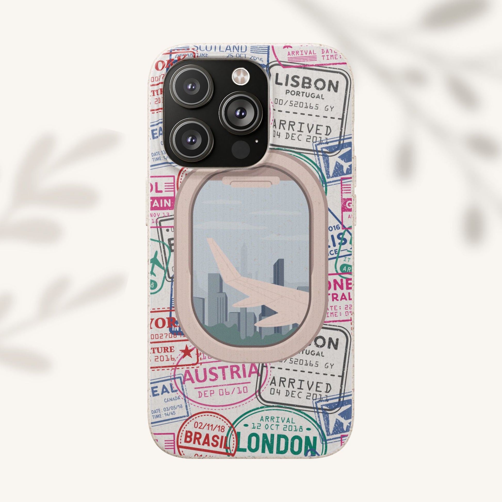 Plant-based, biodegradable phone case - Jet Setter - The Peony Haus