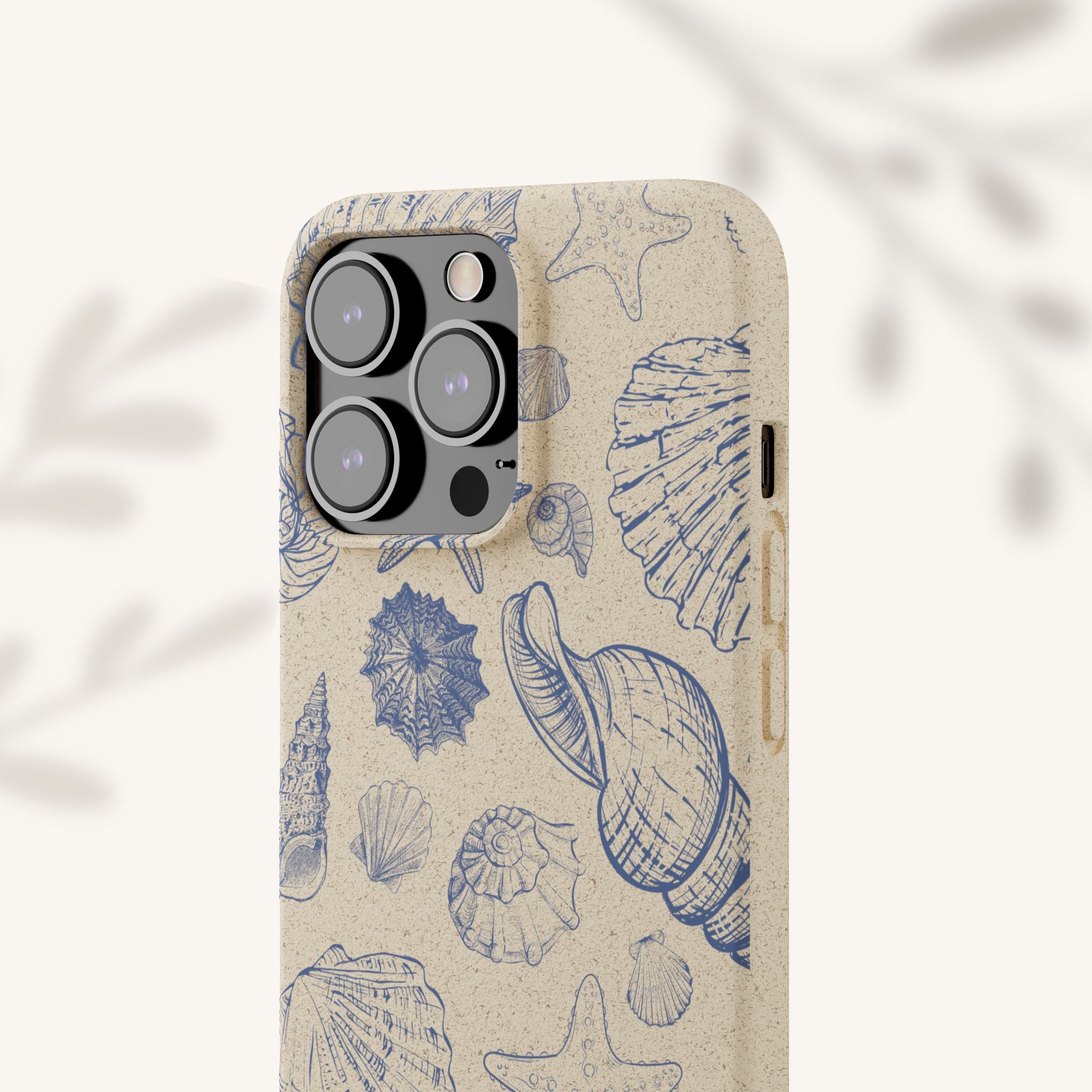 Eco-Friendly Phone Case, Plant based, Biodegradable Case, Shell Design for beach lovers