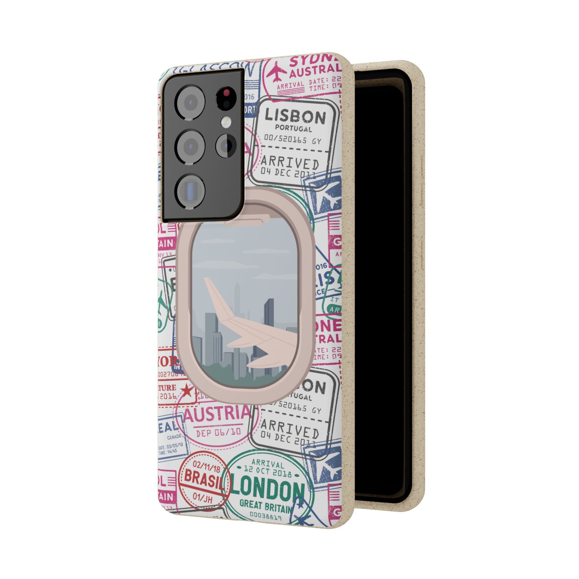 Plant-based, biodegradable phone case - Jet Setter - The Peony Haus