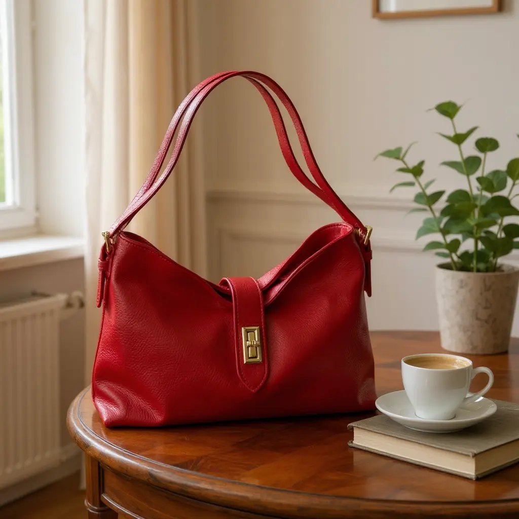 THE CLARA LEATHER SLOUCH BAG